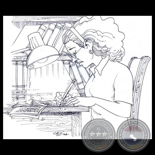 CINCO LITERATAS PREMIADAS - Artículo de DELFINA ACOSTA, Ilustración CALÓ - Domingo, 12 de Setiembre de 2010